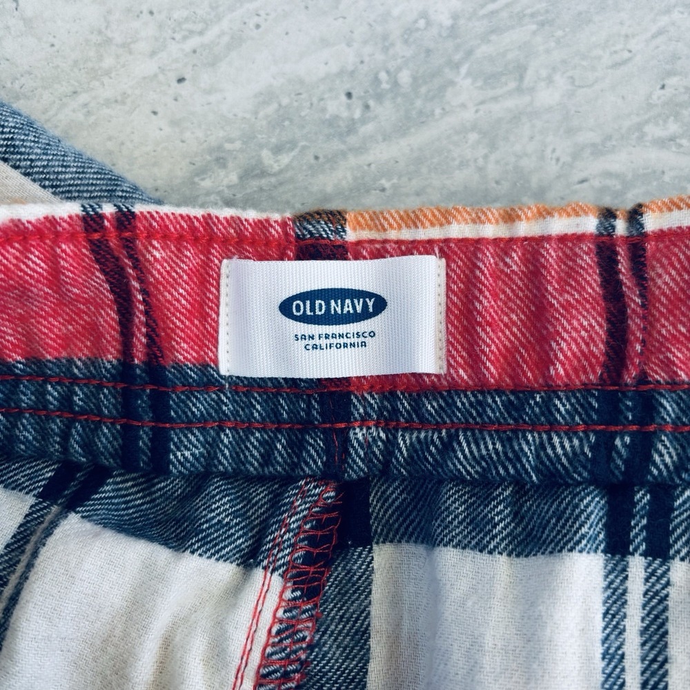 Old Navy Men's Flannel Pj Pants Red Tartan Size XXL - Picture 3 of 3